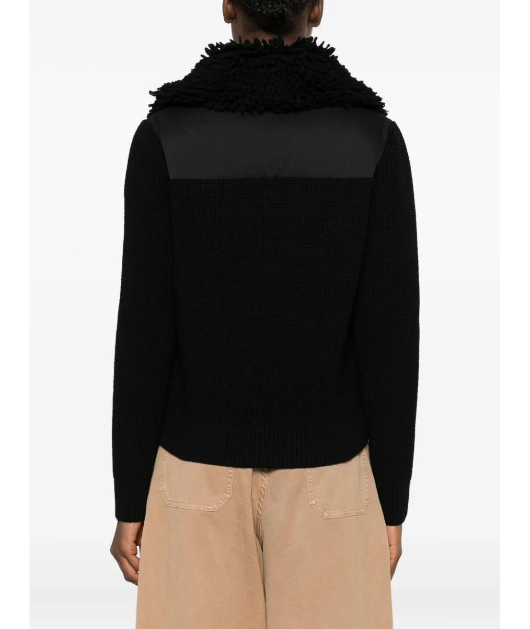 MONCLER Черная шерстяная куртка, фото 4