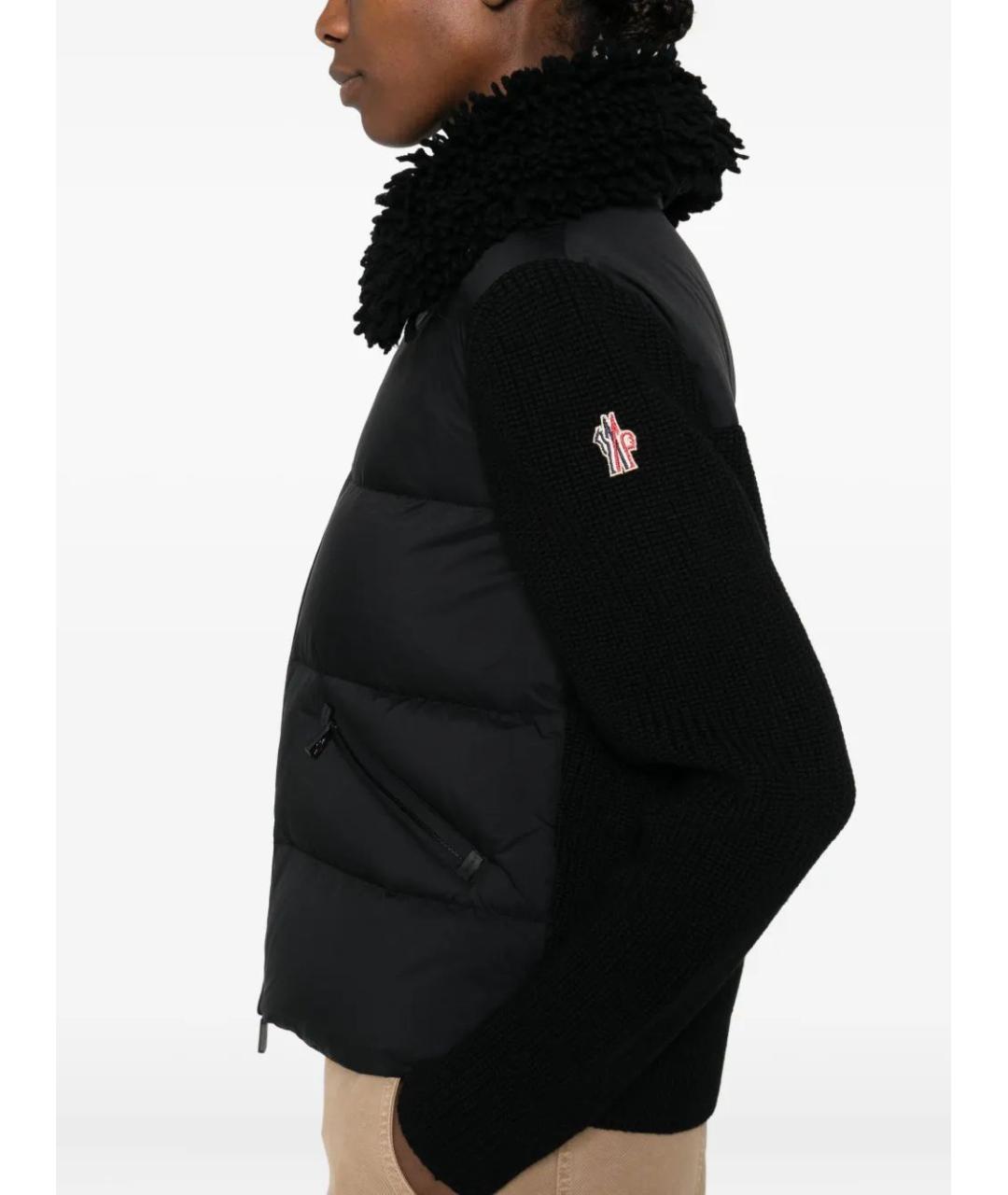 MONCLER Черная шерстяная куртка, фото 5