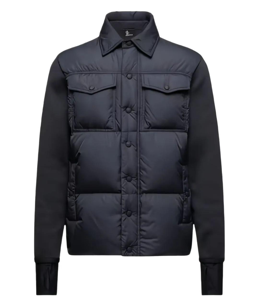 MONCLER Синяя полиамидовая куртка, фото 1