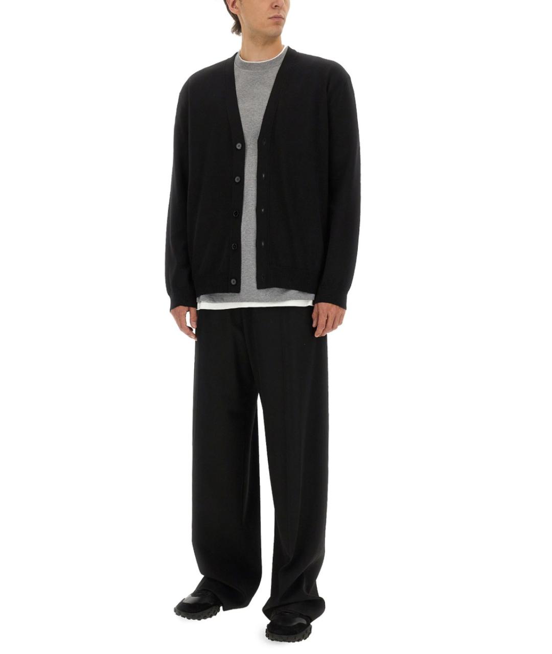 JIL SANDER Черный шерстяной кардиган, фото 2