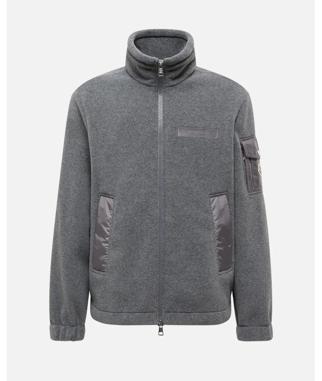 MONCLER Черный полиэстеровый кардиган, фото 1