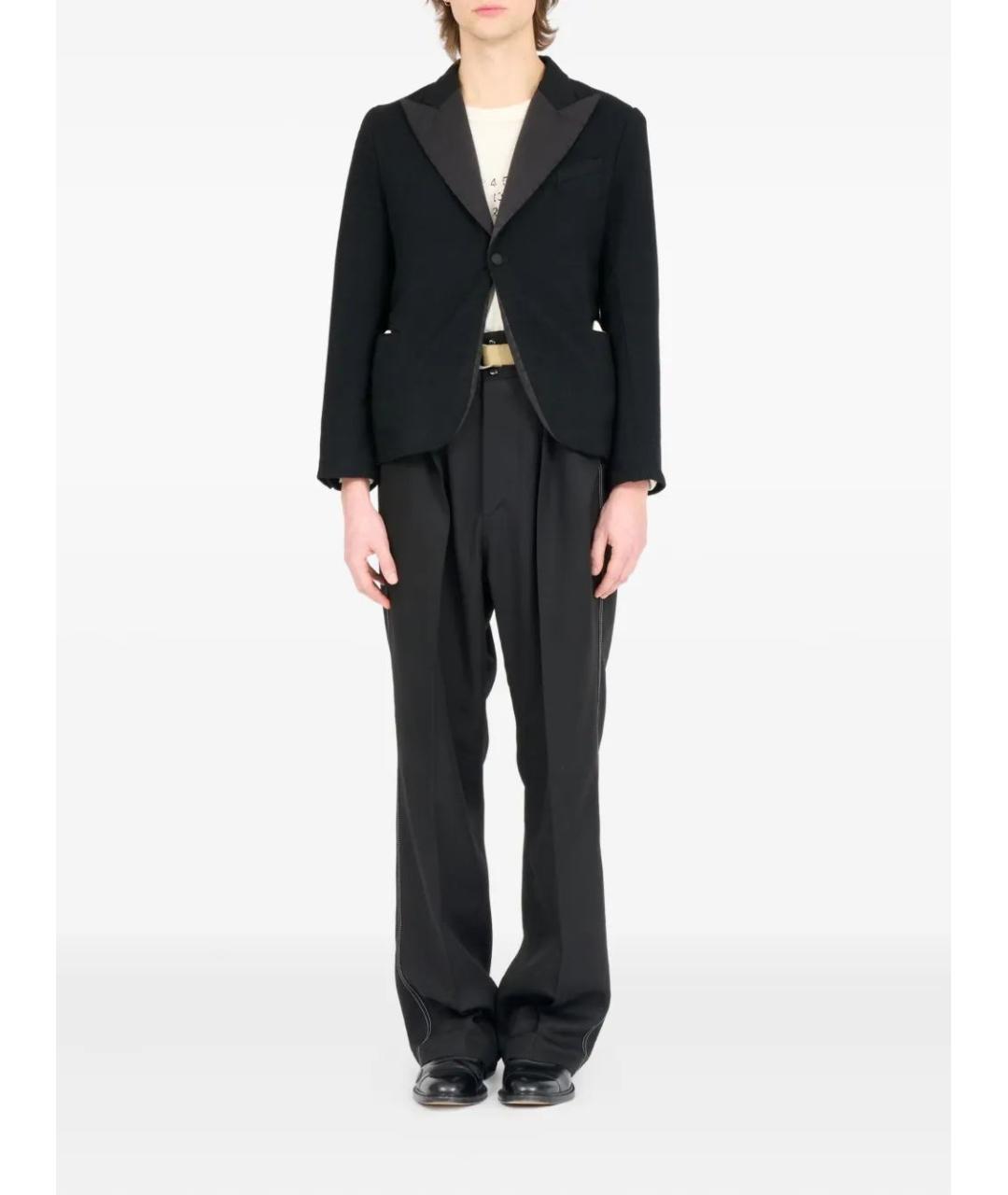 MAISON MARGIELA Черный шерстяной жакет/пиджак, фото 2