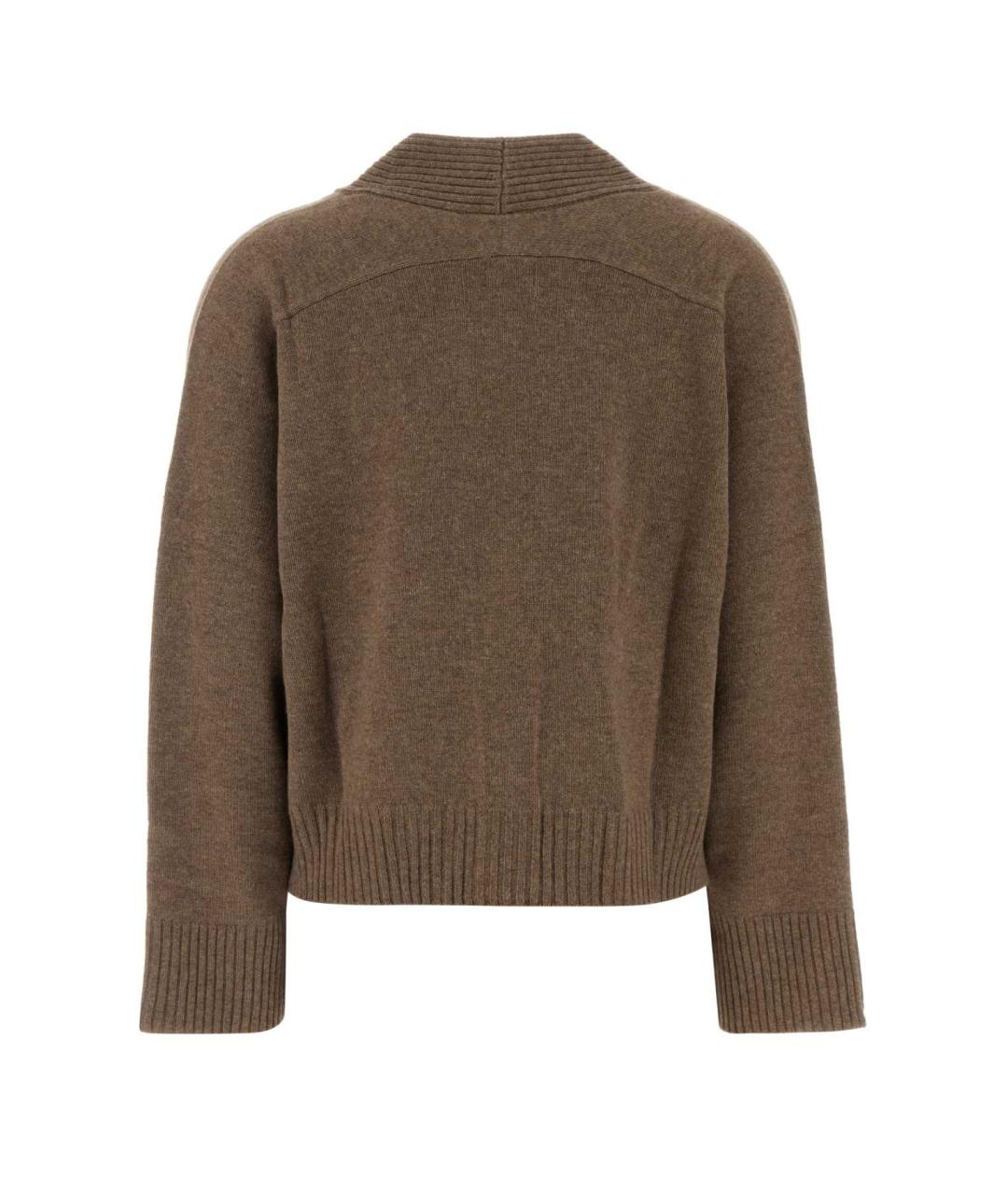 LOULOU STUDIO Коричневый кашемировый кардиган, фото 2