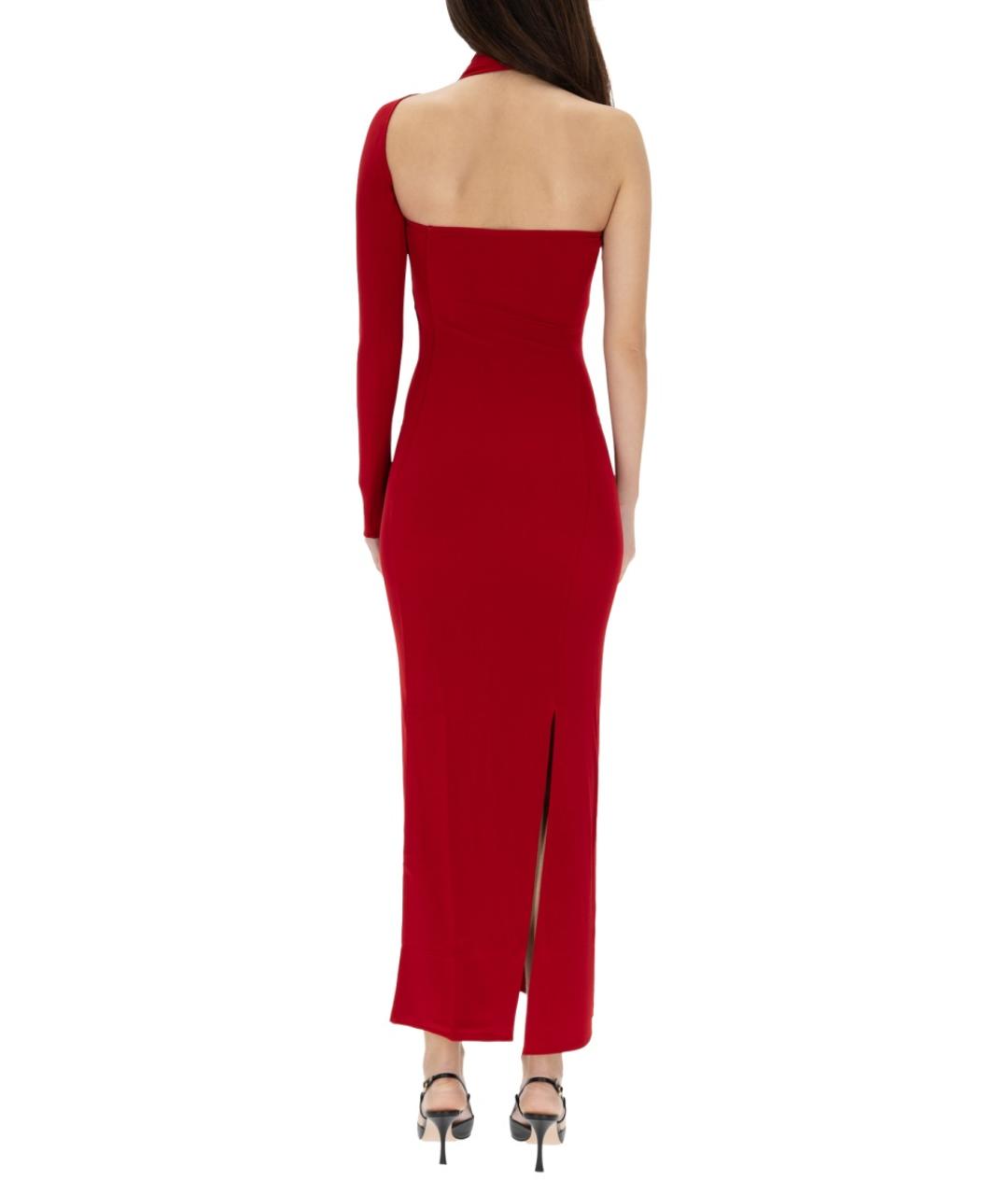 COURREGES Красное вискозное вечернее платье, фото 4