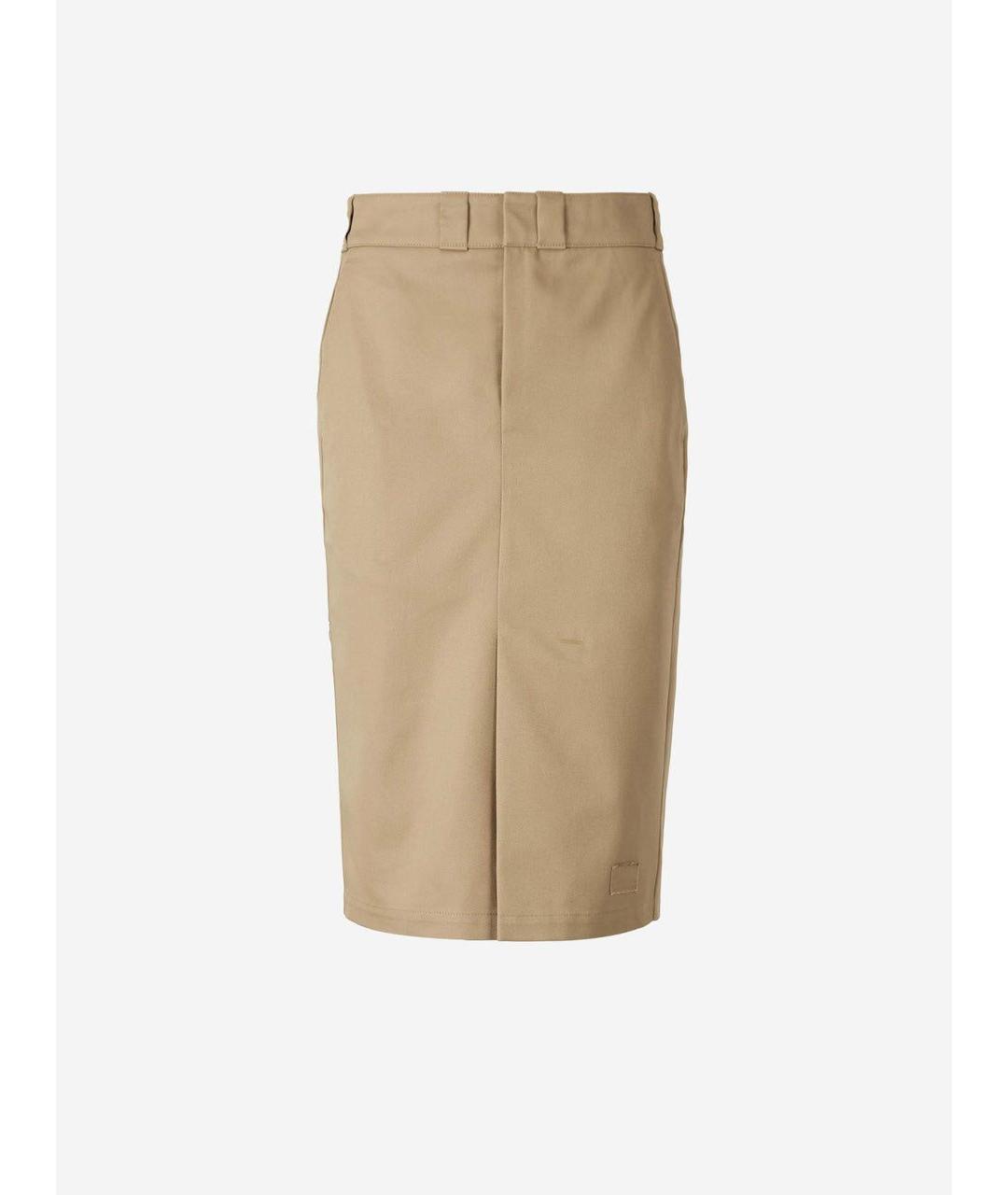 MAISON MARGIELA Бежевая полиэстеровая юбка миди, фото 1