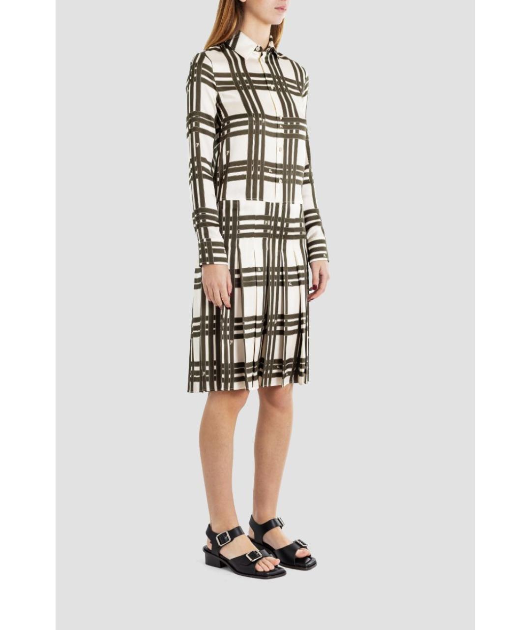 BURBERRY Мульти шелковое платье, фото 3