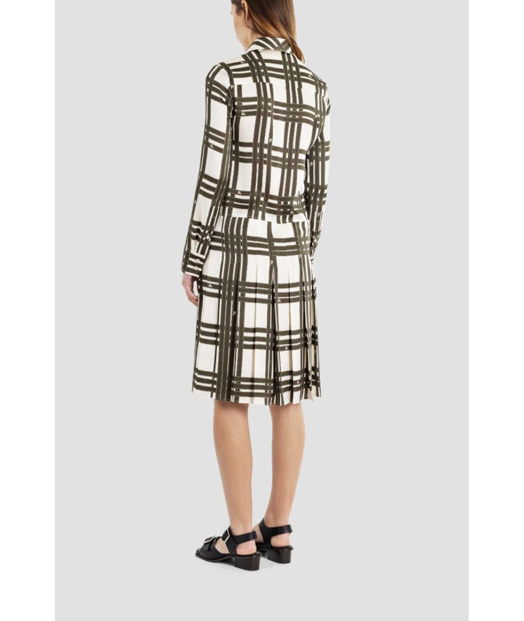 BURBERRY Мульти шелковое платье, фото 4