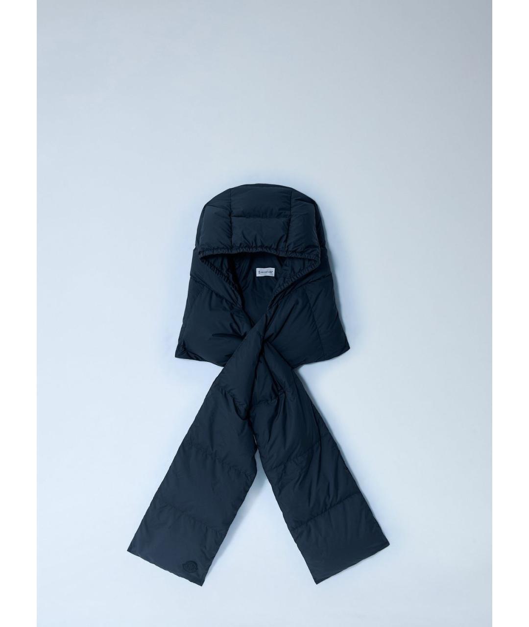 MONCLER Черный шарф, фото 3