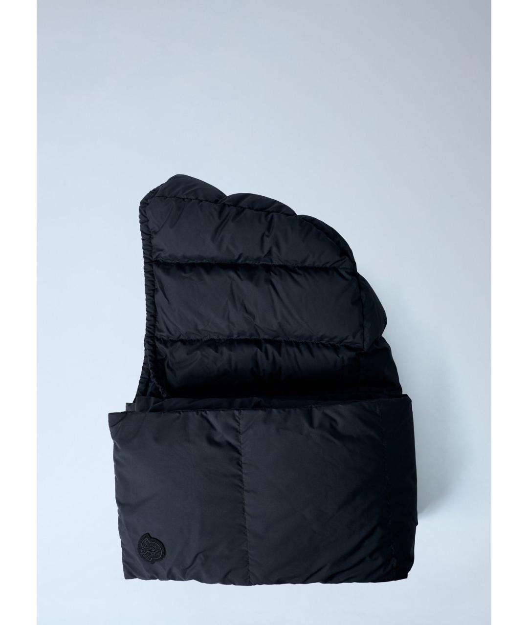 MONCLER Черный шарф, фото 5