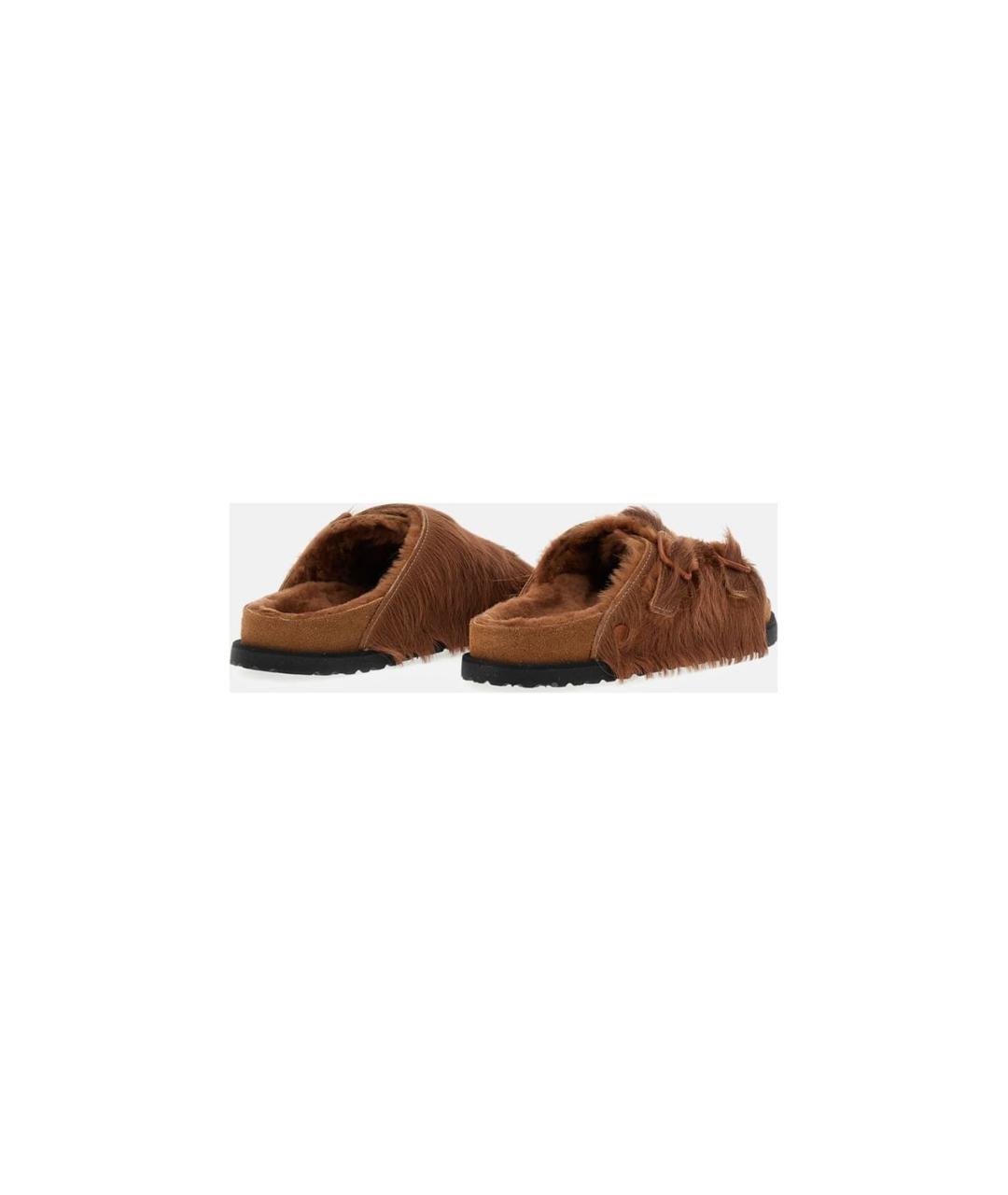 BIRKENSTOCK Коричневые кожаные сандалии, фото 3