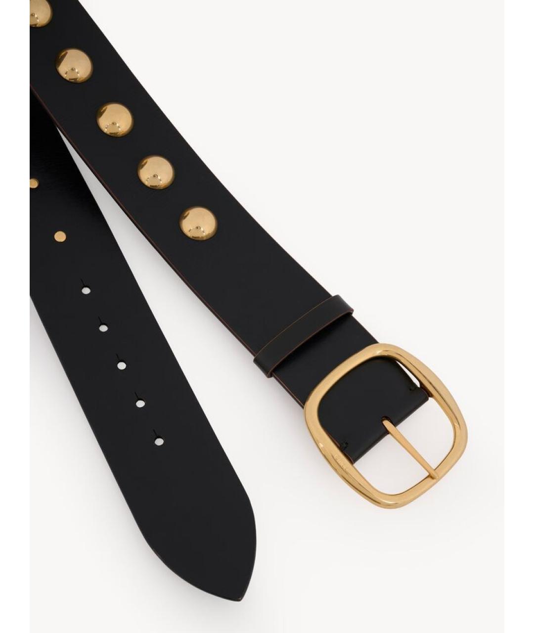 CHLOE Черный кожаный ремень, фото 2