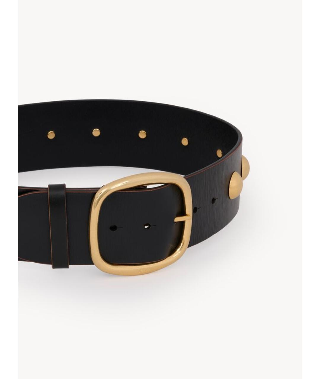 CHLOE Черный кожаный ремень, фото 3