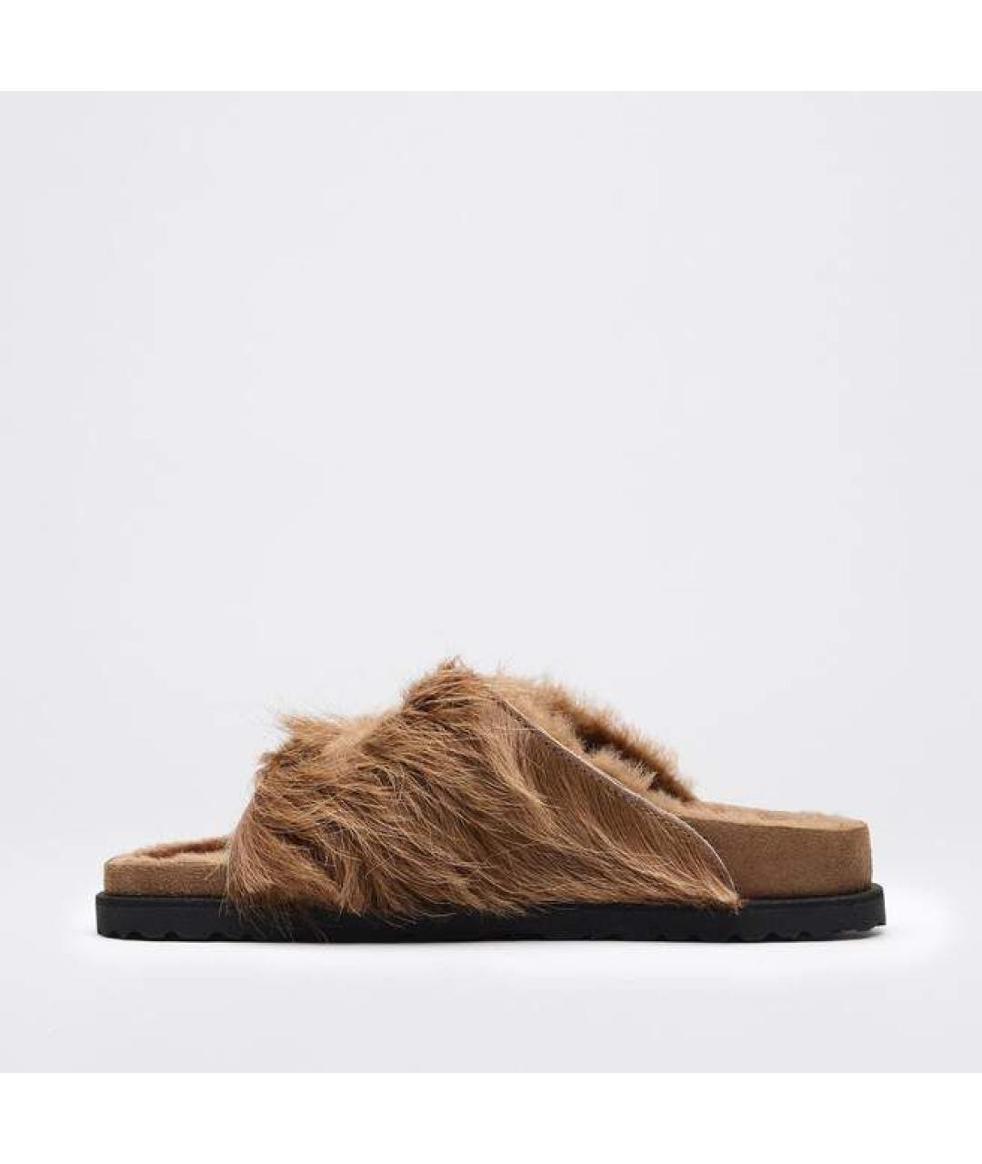 BIRKENSTOCK Коричневые кожаные сандалии, фото 2