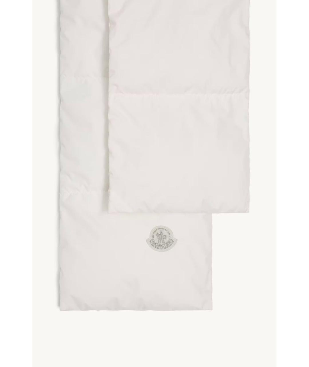 MONCLER Белый шарф, фото 3