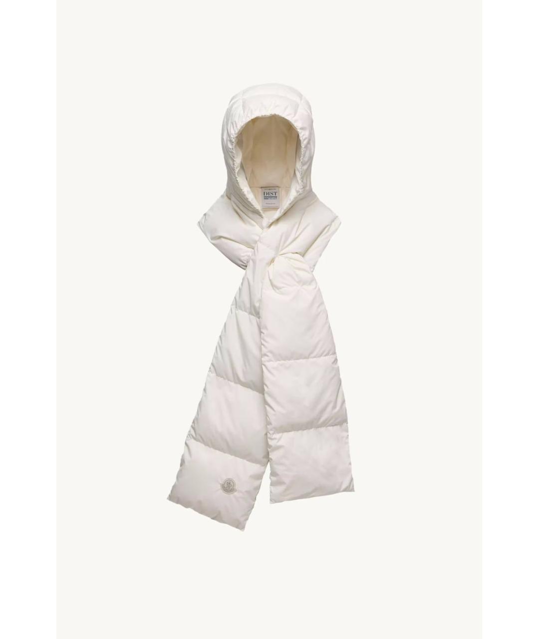 MONCLER Белый шарф, фото 5