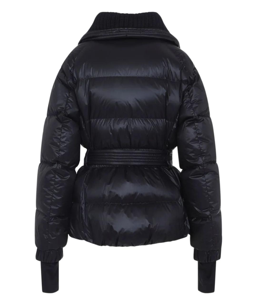 MONCLER Черный полиэстеровый пуховик, фото 2