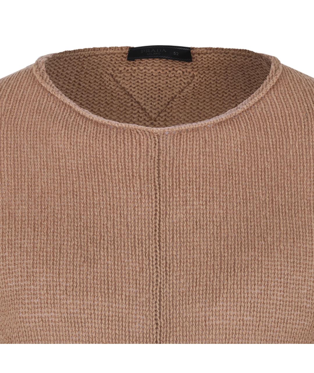 PRADA Бежевый кашемировый джемпер / свитер, фото 3