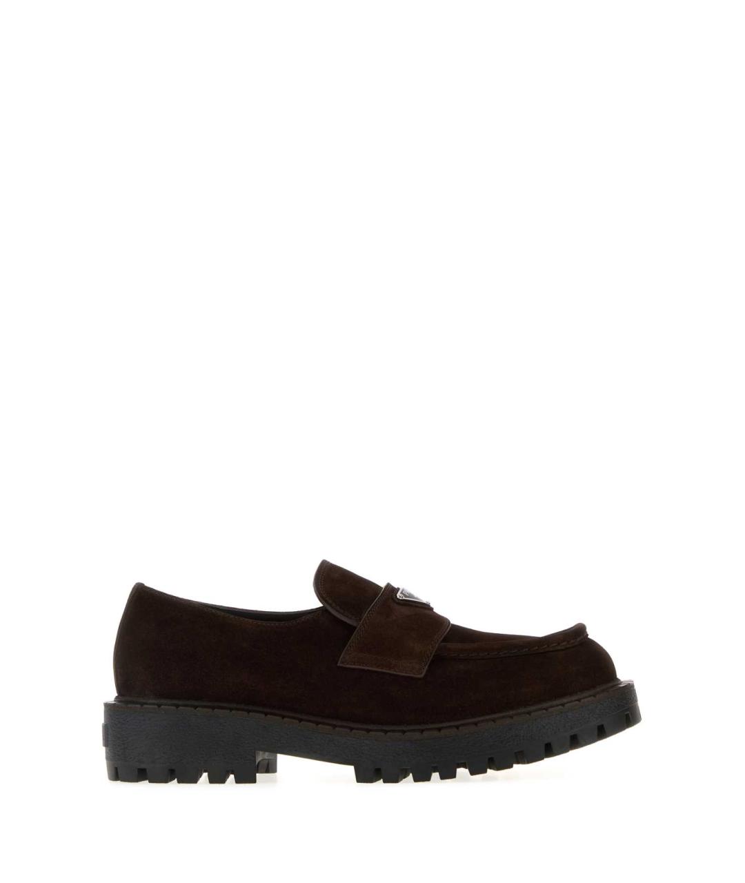 PRADA Черные кожаные лоферы, фото 1