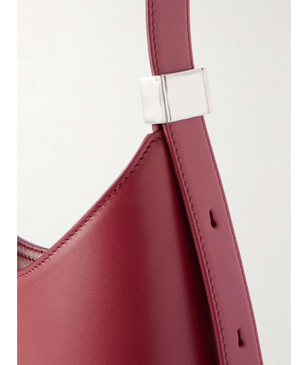 JIL SANDER Красная кожаная сумка через плечо, фото 4