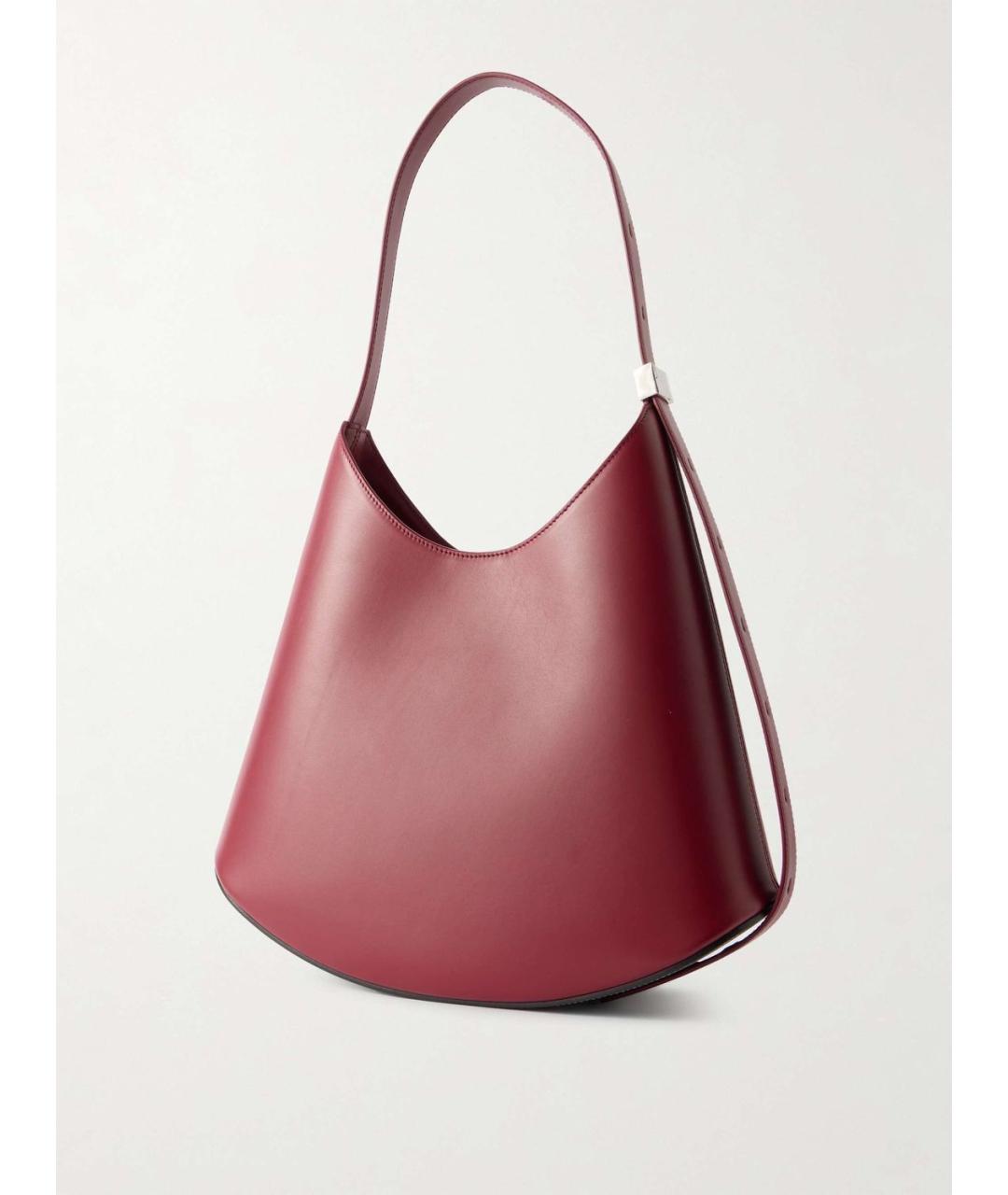 JIL SANDER Красная кожаная сумка через плечо, фото 3