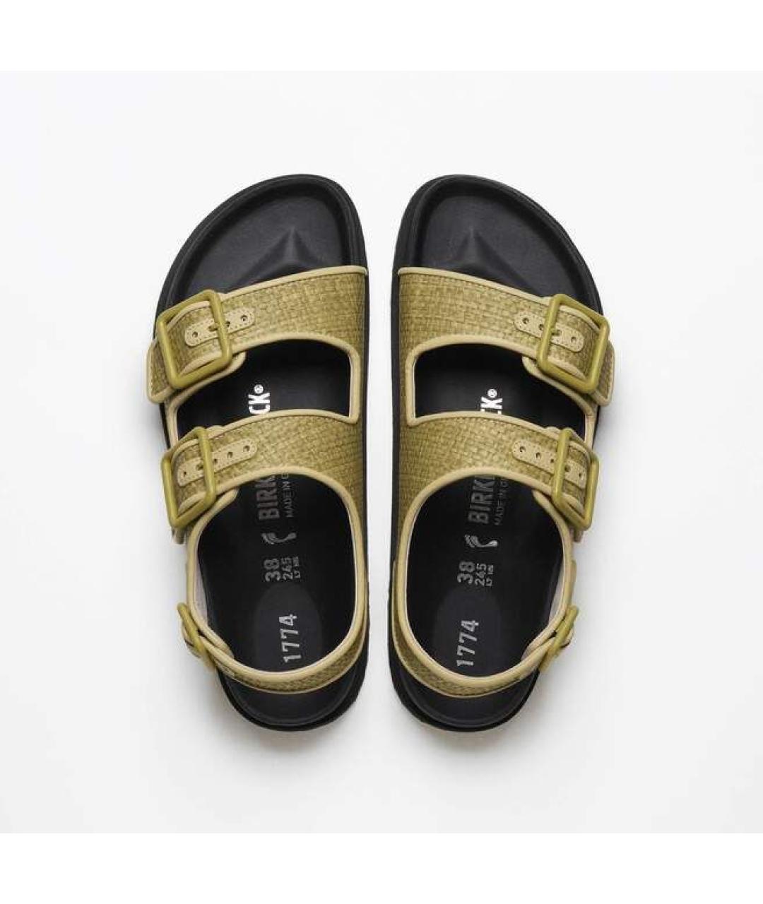 BIRKENSTOCK Золотые сандалии, фото 4