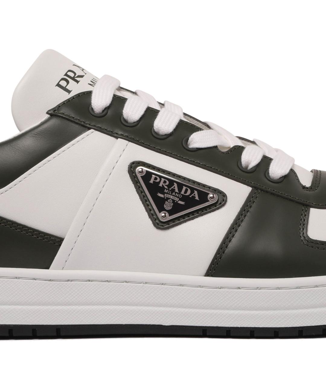 PRADA Мульти кожаные низкие кроссовки / кеды, фото 4