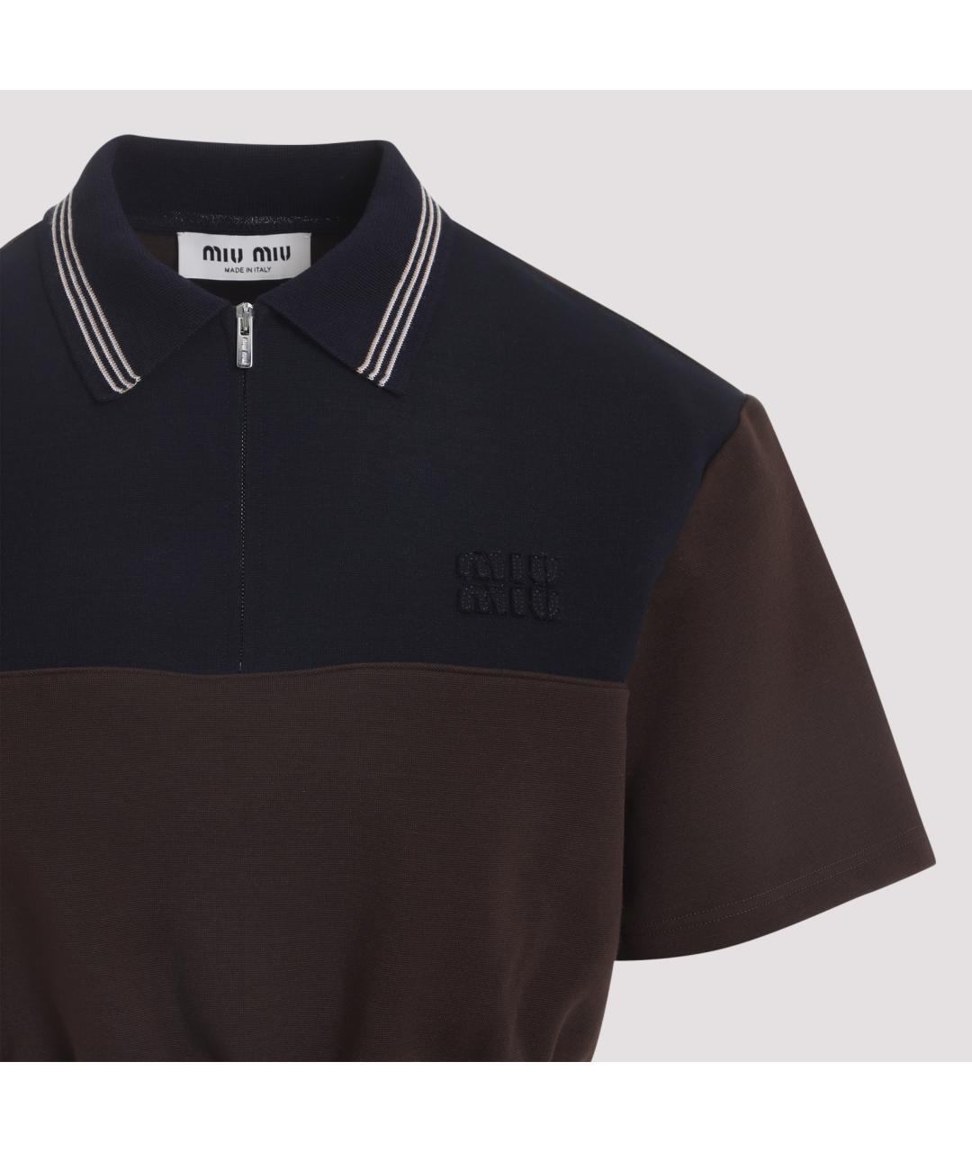 MIU MIU Мульти вискозная футболка, фото 5