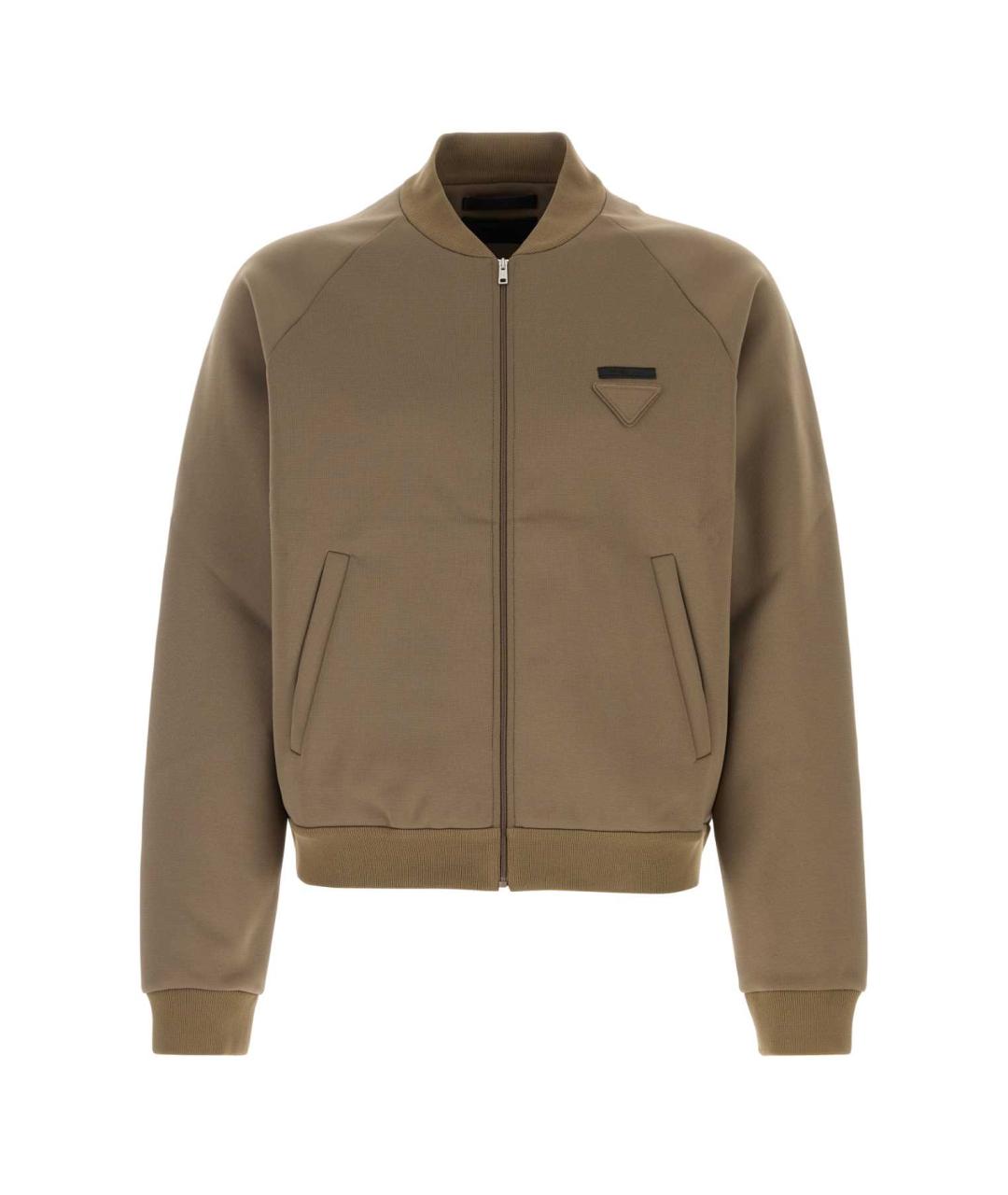 PRADA Бежевый полиэстеровый джемпер / свитер, фото 1