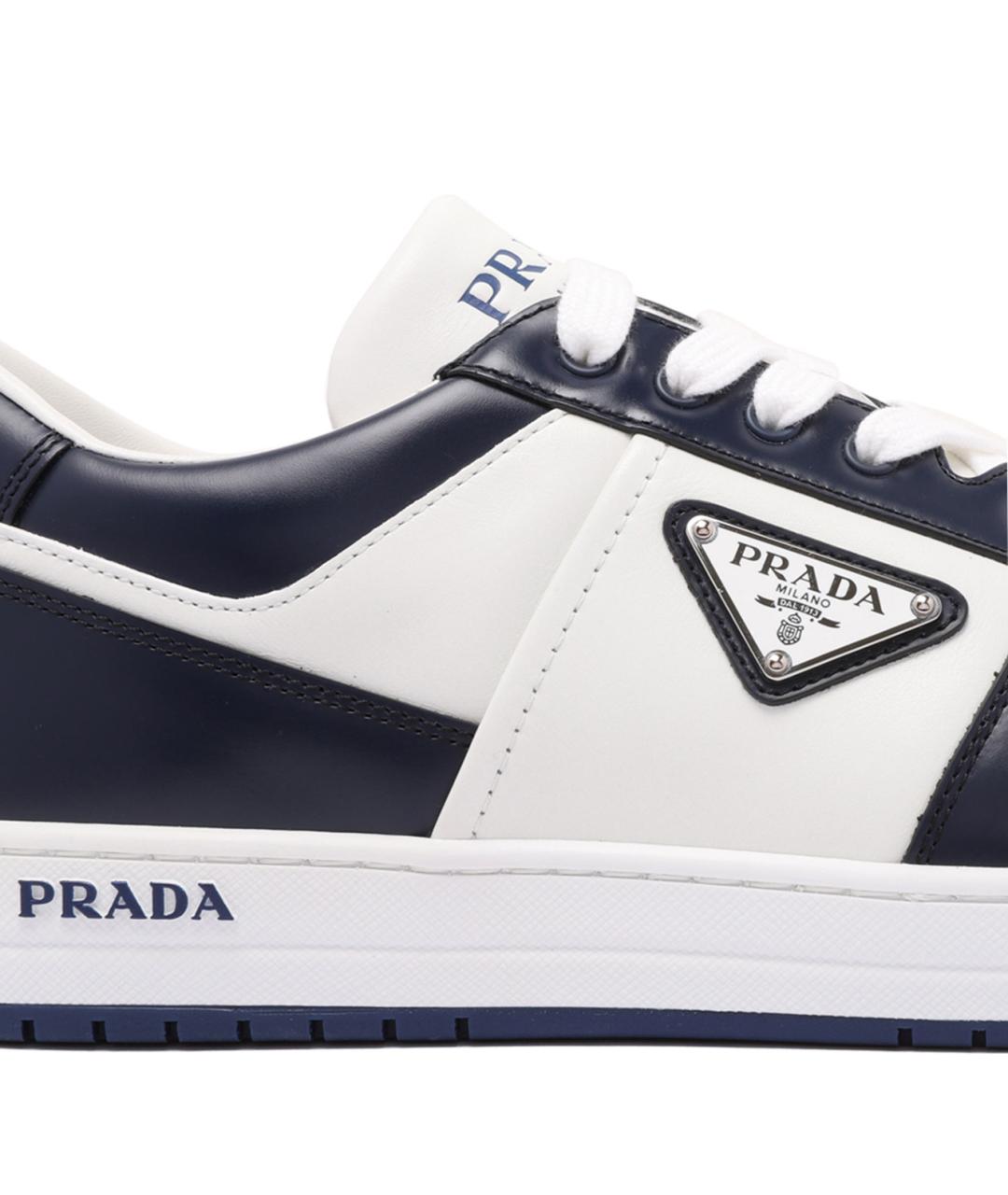 PRADA Мульти кожаные низкие кроссовки / кеды, фото 4