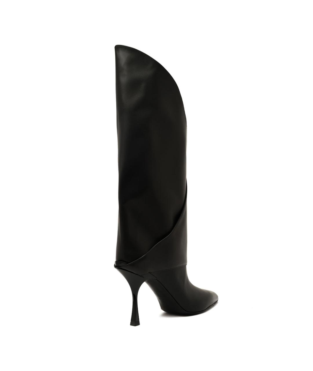 BALMAIN Черные кожаные сапоги, фото 3