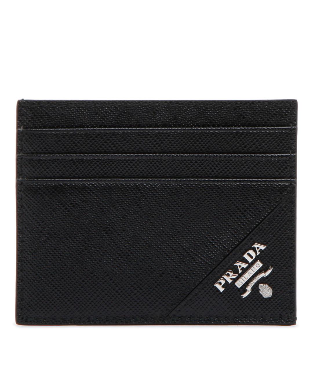 PRADA Черный кожаный кардхолдер, фото 1