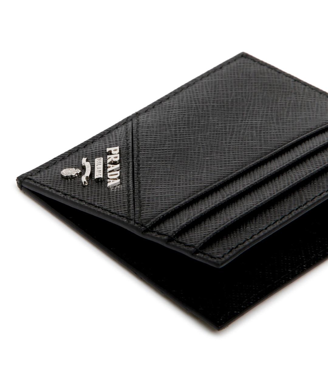 PRADA Черный кожаный кардхолдер, фото 3