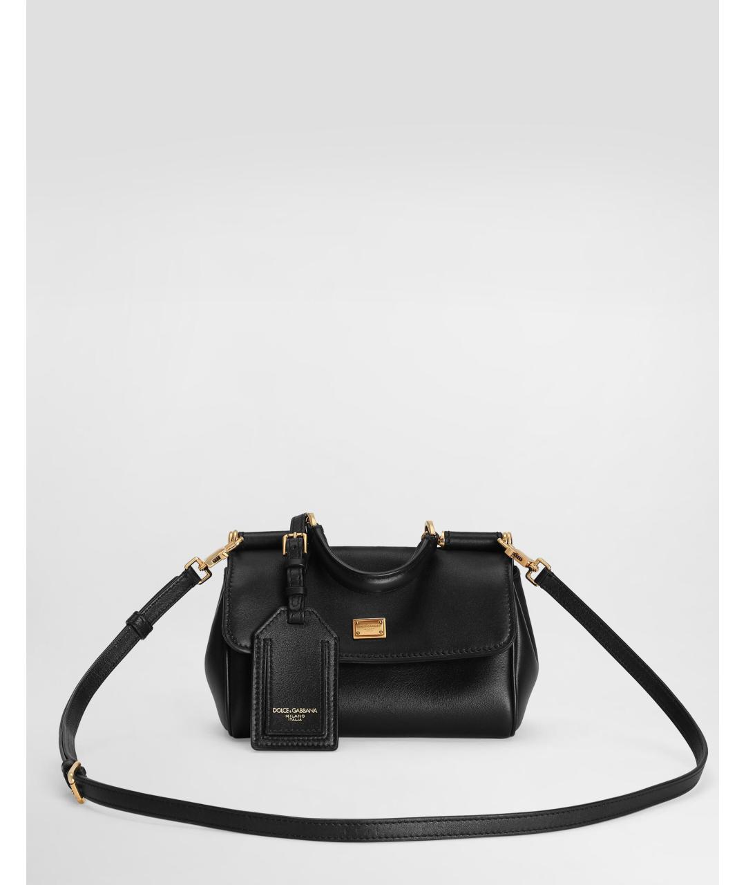 DOLCE&GABBANA Черная сумка тоут, фото 2