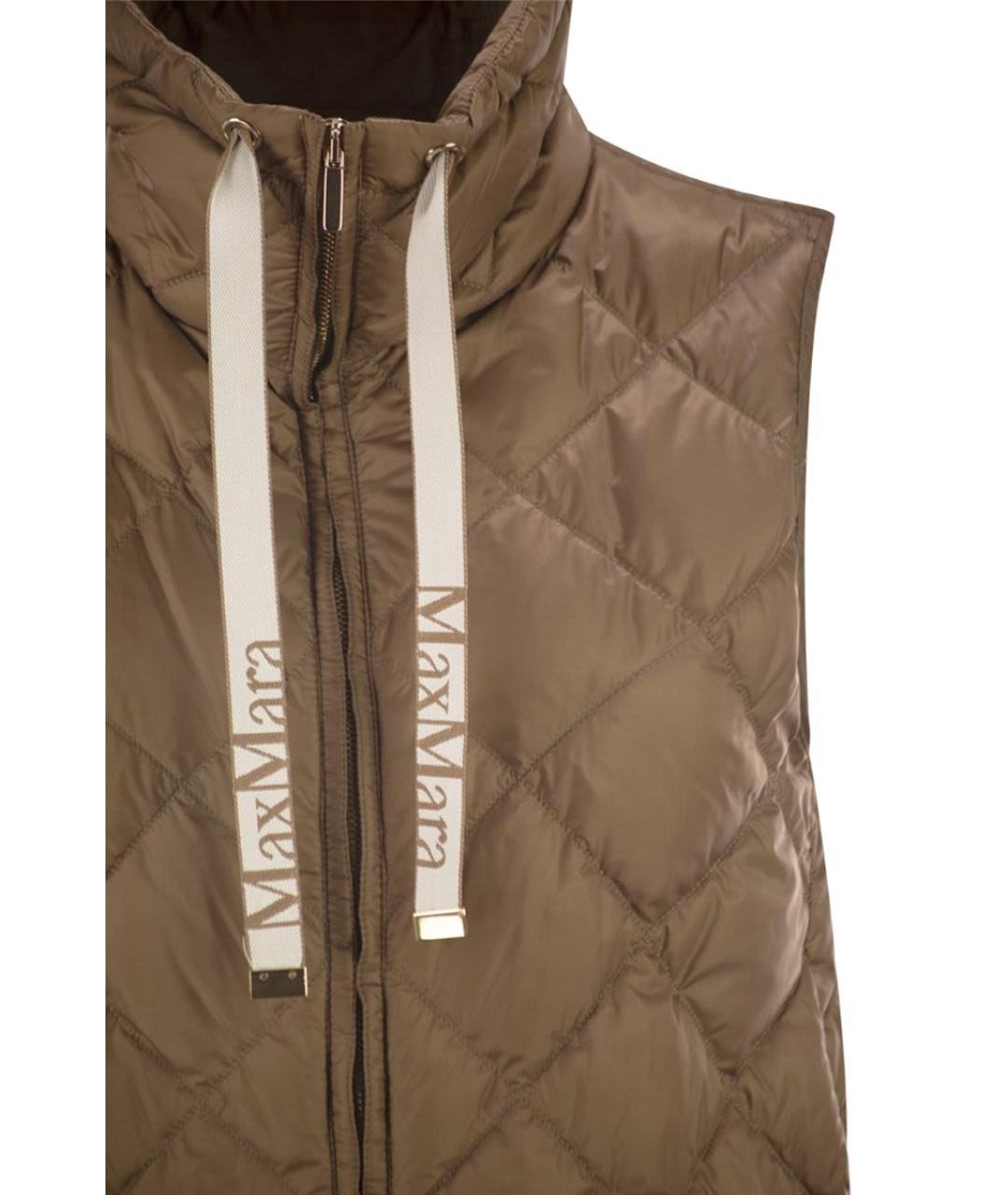 MAX MARA Бежевый полиамидовый жилет, фото 4