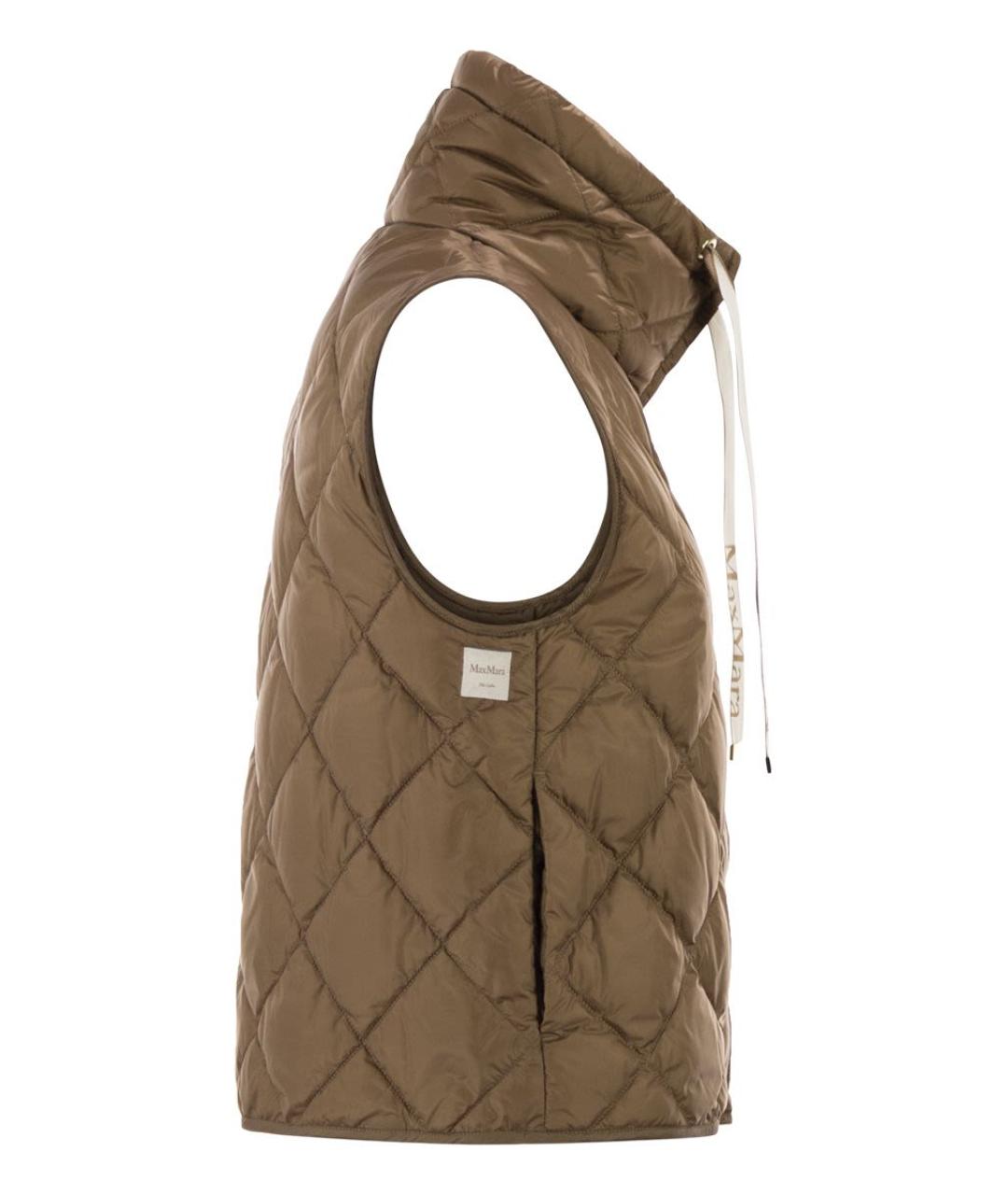 MAX MARA Бежевый полиамидовый жилет, фото 3