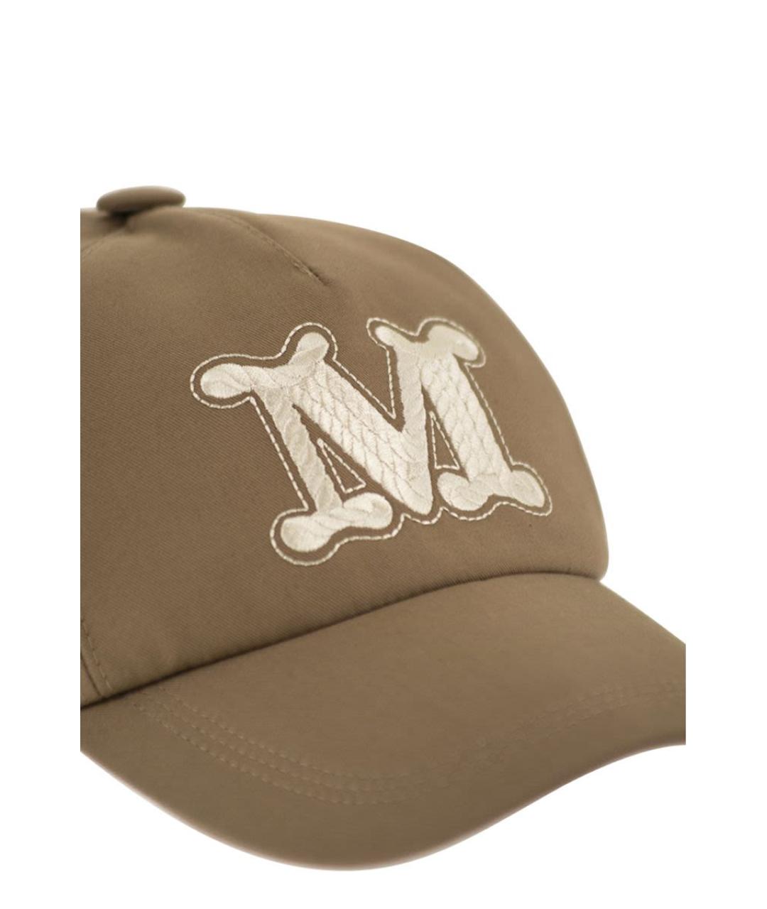MAX MARA Бежевая хлопковая кепка, фото 4