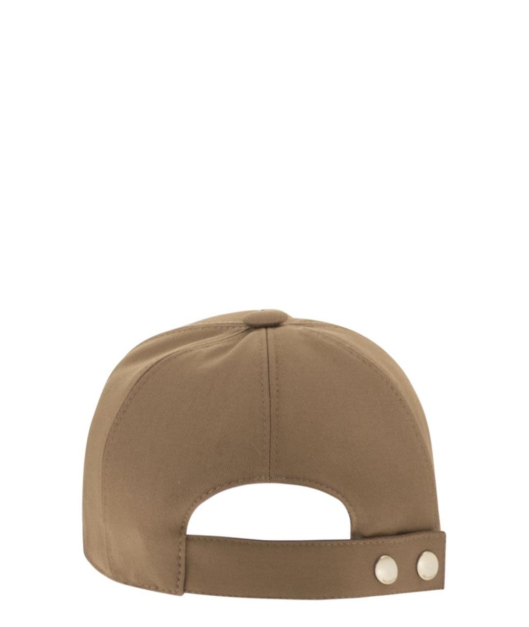 MAX MARA Бежевая хлопковая кепка, фото 2