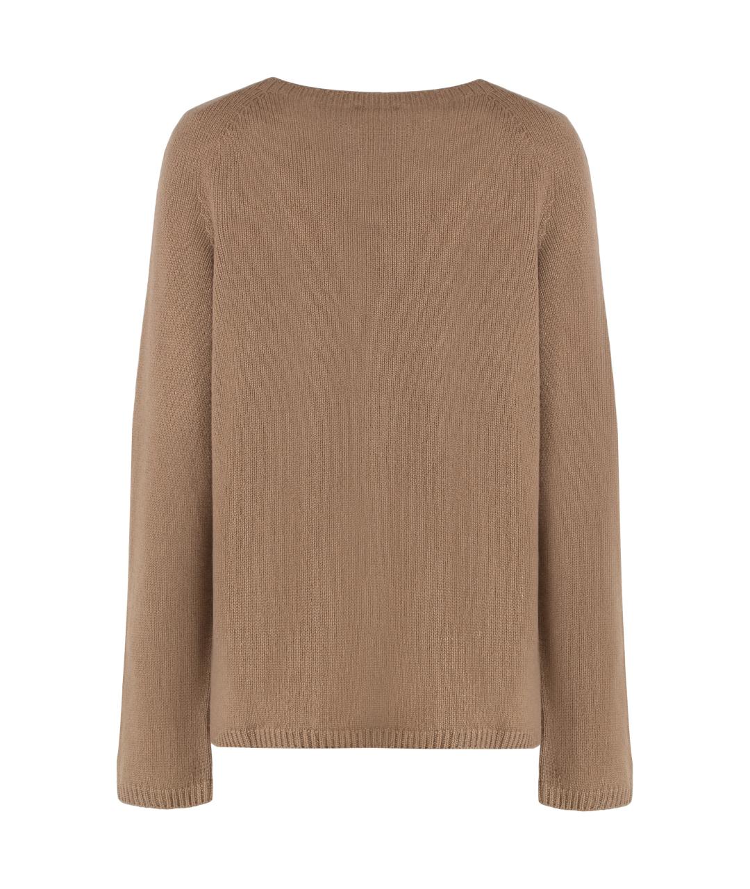 'S MAX MARA Бежевый шерстяной джемпер / свитер, фото 2