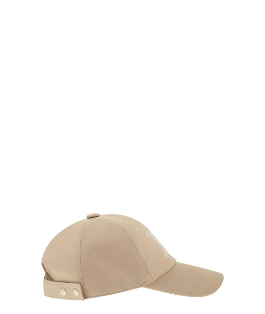 MAX MARA Бежевая хлопковая кепка, фото 3