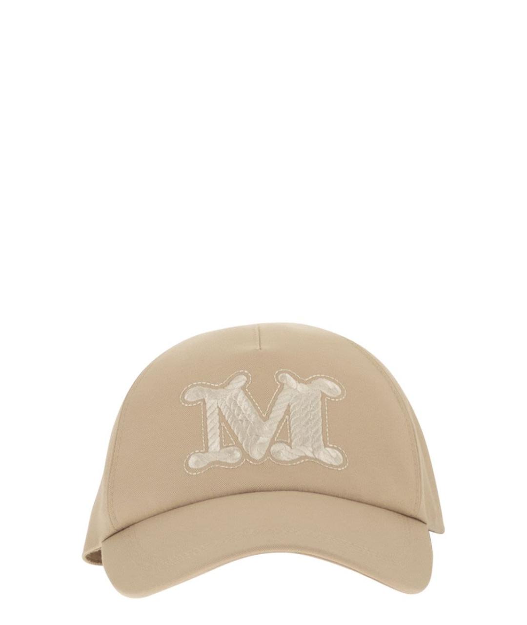 MAX MARA Бежевая хлопковая кепка, фото 1