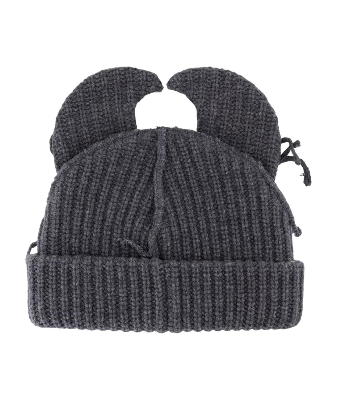 CHARLES JEFFREY LOVERBOY Серая хлопковая шапка, фото 2