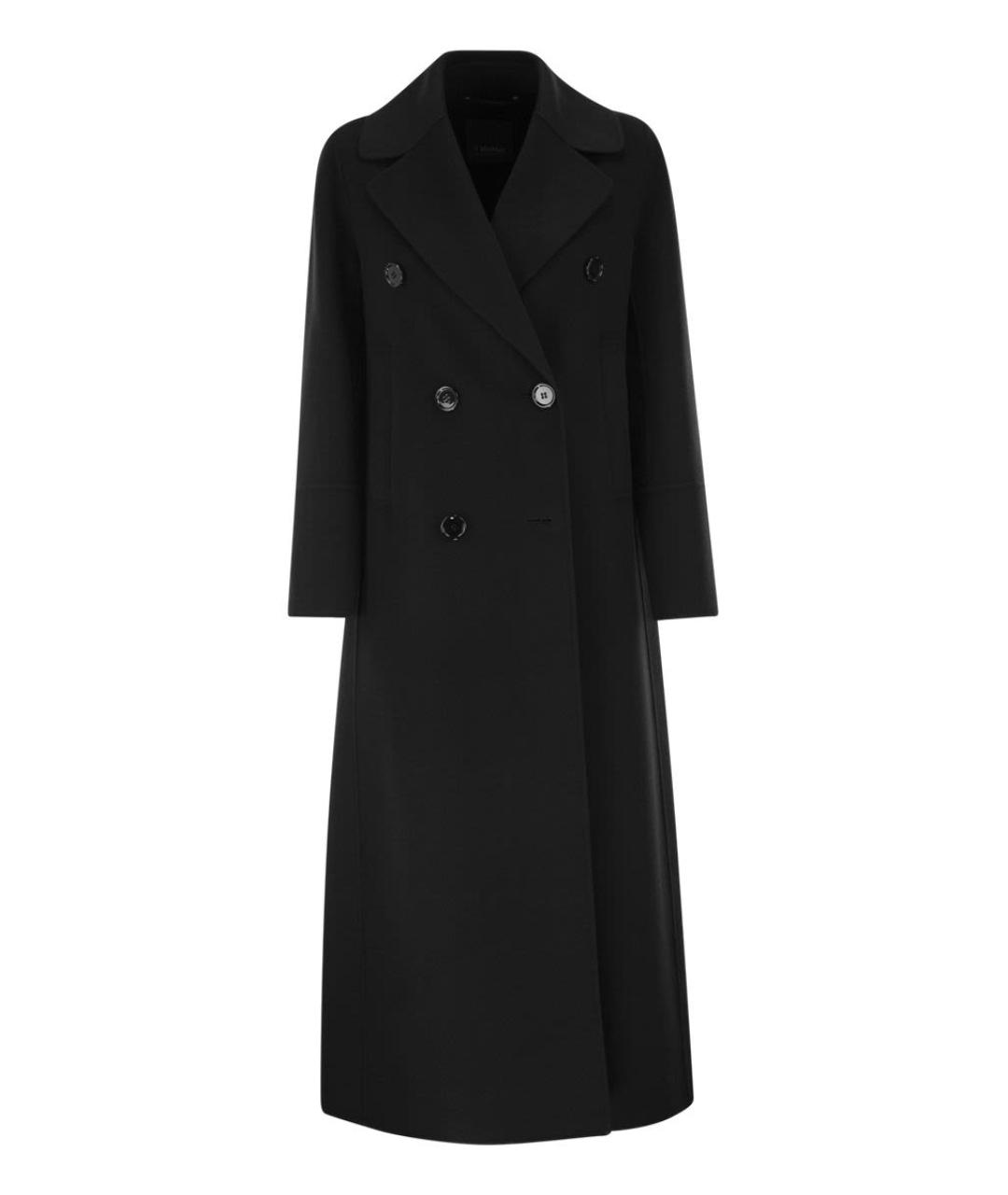 'S MAX MARA Черное шерстяное пальто, фото 1