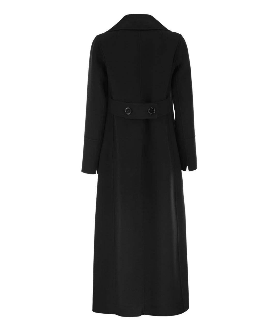 'S MAX MARA Черное шерстяное пальто, фото 2