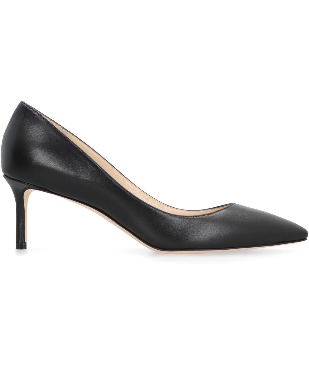 JIMMY CHOO Черные кожаные туфли, фото 2