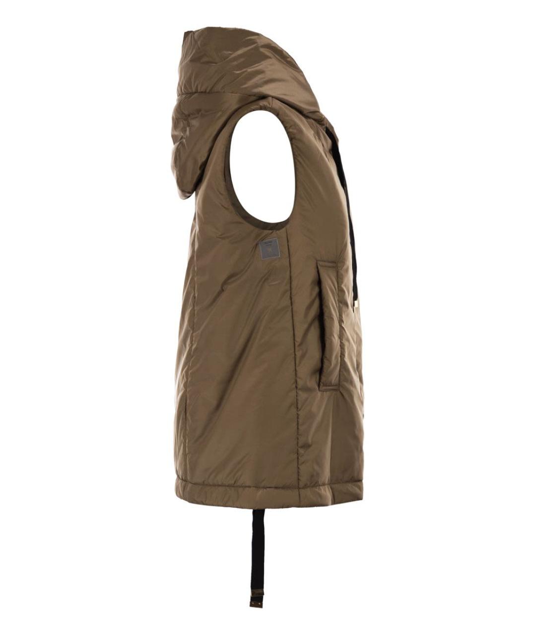 MAX MARA Бежевый полиэстеровый жилет, фото 3