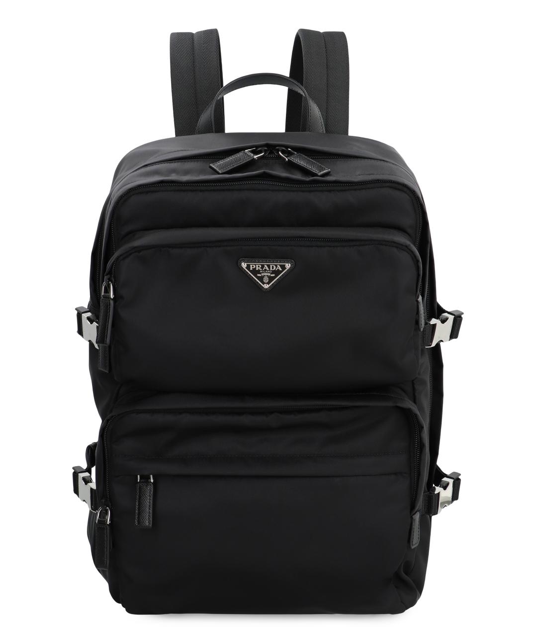 PRADA Черный синтетический рюкзак, фото 2