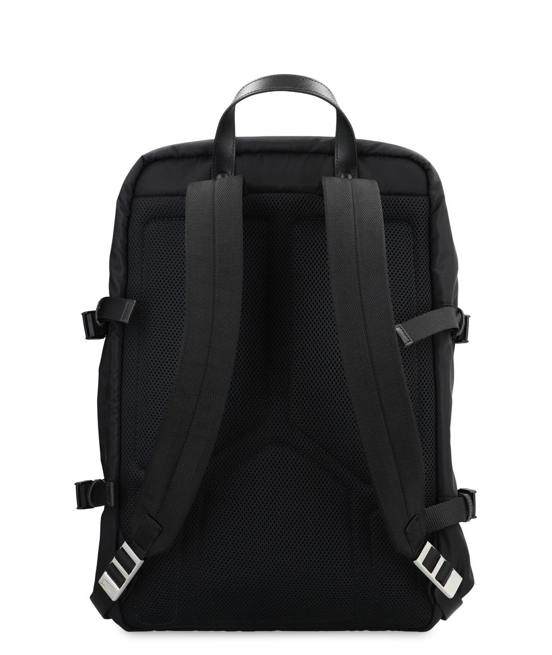 PRADA Черный синтетический рюкзак, фото 4