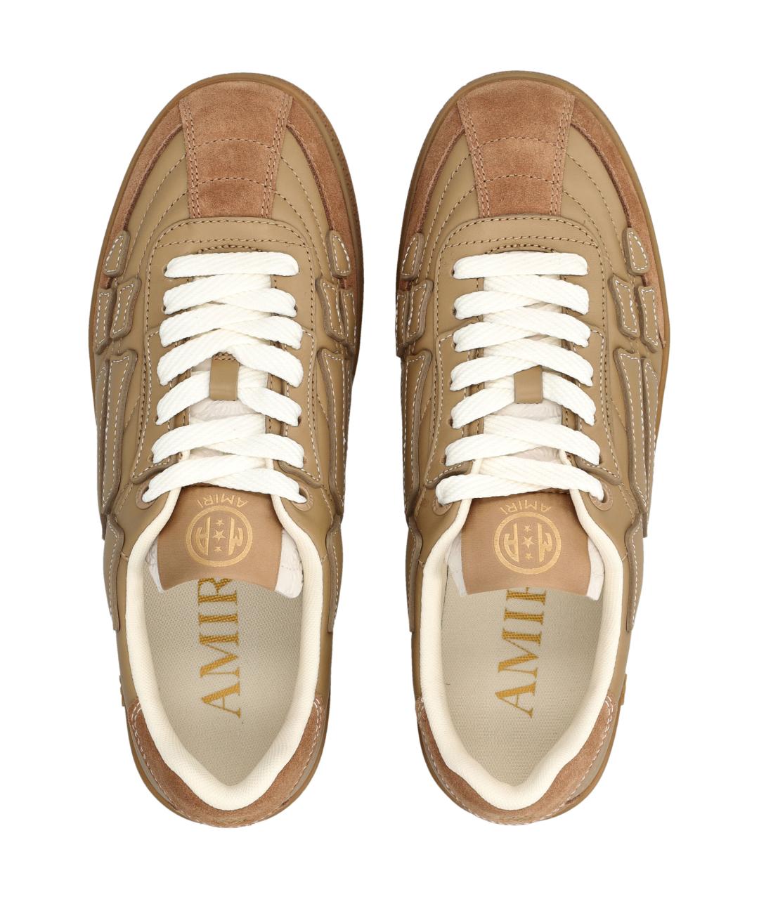 AMIRI Коричневые синтетические низкие кроссовки / кеды, фото 2
