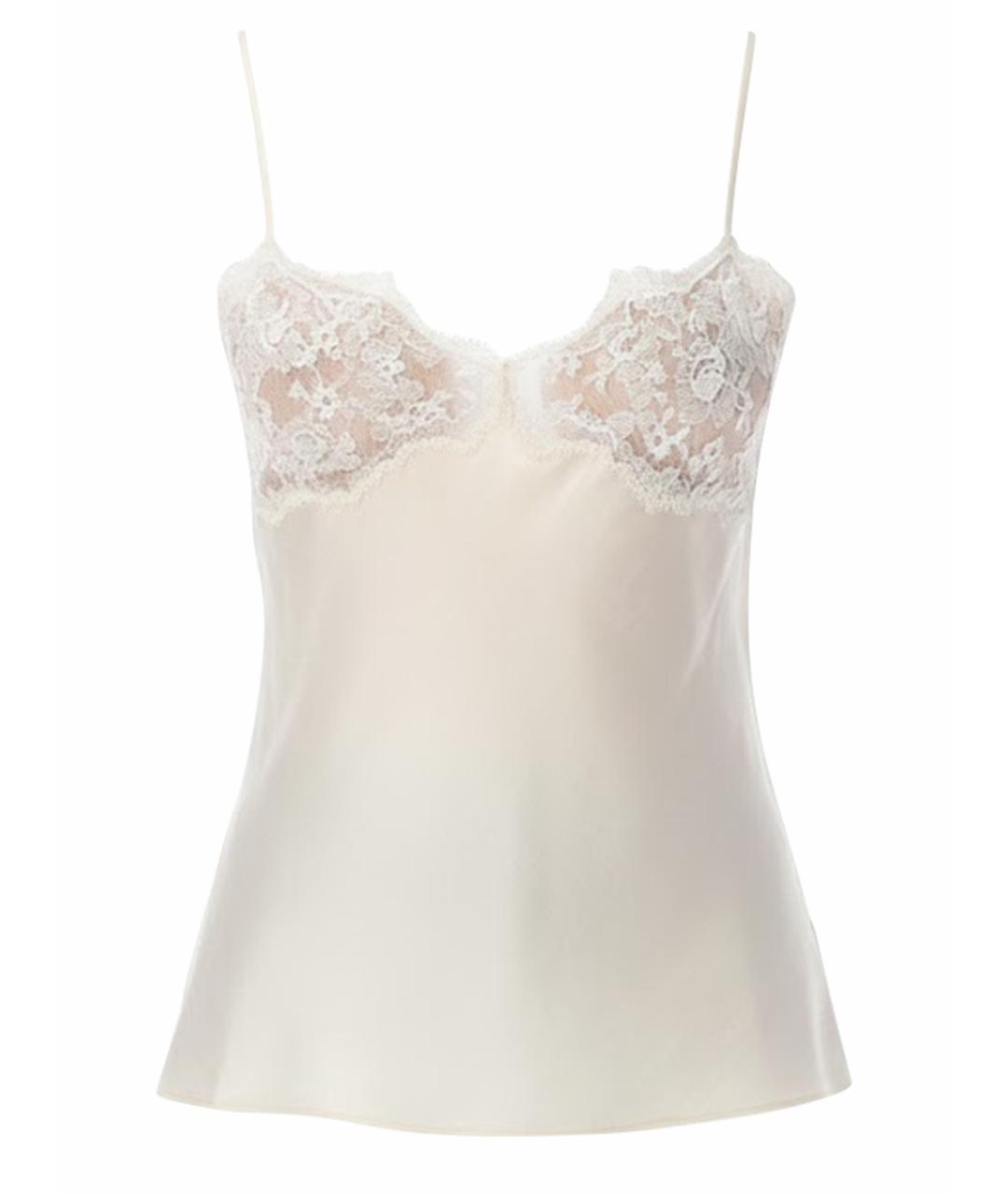 CHLOE Белая шелковая майка, фото 1