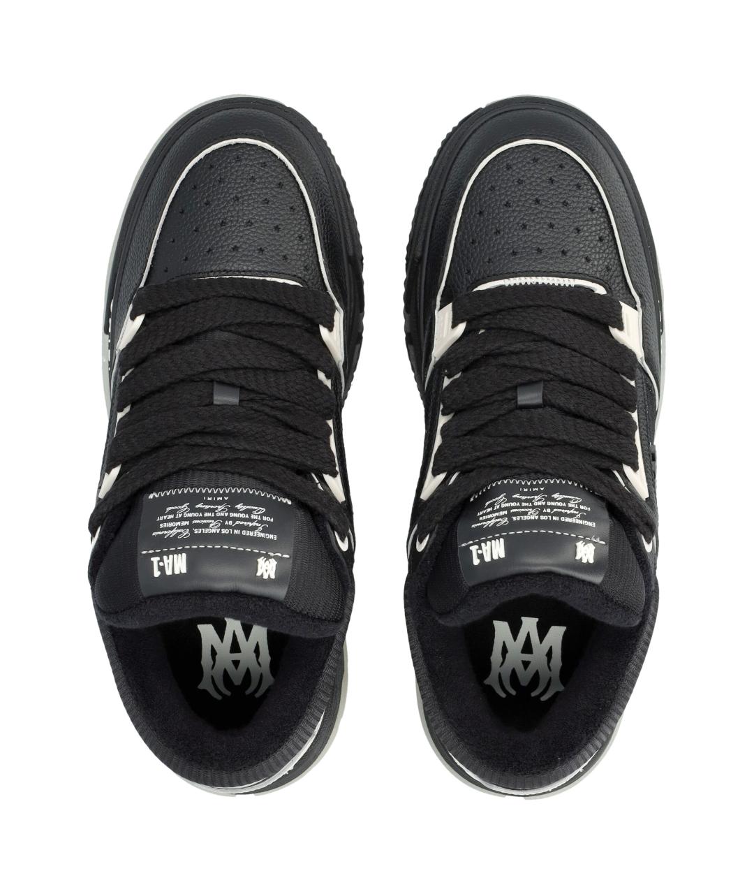 AMIRI Черные синтетические низкие кроссовки / кеды, фото 2